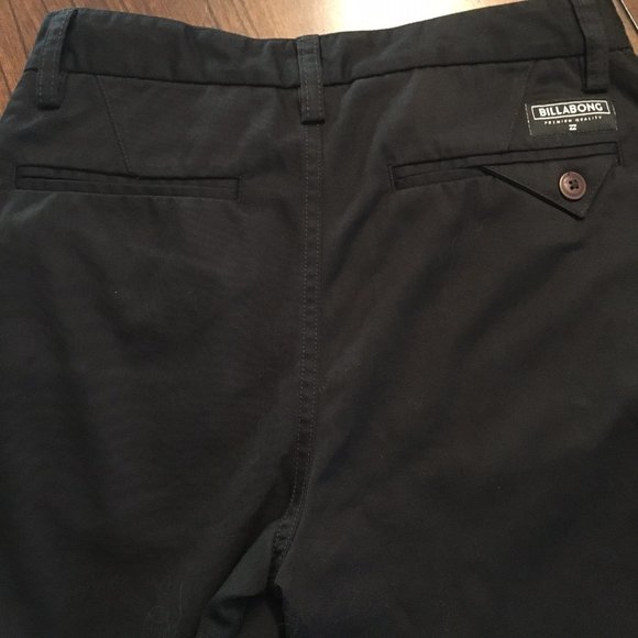 Billabong Black Bermuda Chino Shorts - Picture 11 of 14
